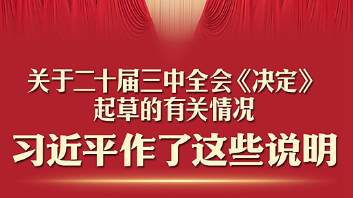 一圖速讀！習(xí)近平關(guān)于二十屆三中全會《決定》的說明 